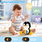 Baby Toys 6-12 Months, Musical Penguins Crawling Infant Toys, Early Learning Toy for Tummy Time with Light & Sound, Birthday Gif