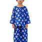 Chheent Cotton Unisex Printed Night Dress Suit Sleepwear Girls, Boys | (Pack of 2) (67 Years, Blue)