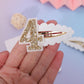 Jissoo 4Th Birthday Hair Clip For Baby Girls - White Glitter Number 4 Hair Accessory, First Birthday Party Decorations, Girl Bir