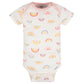 Gerber Baby Girls 5-Pack Short Sleeve Variety Onesies Bodysuits Golden Floral 0-3 Months