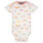 Gerber Baby Girls 5-Pack Short Sleeve Variety Onesies Bodysuits Golden Floral 12 Months