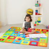 Amazon Brand  Supples Pop Out Interlocking Playmat | Baby Puzzle Mat | Alphabets & Numbers Floor Mat | Multicolour |Eva Foam | 