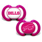 Baby Fanatic Infant Pacifier 2-Pack - Official NFL Buffalo Bills Team Gear, Orthodontic Silicone