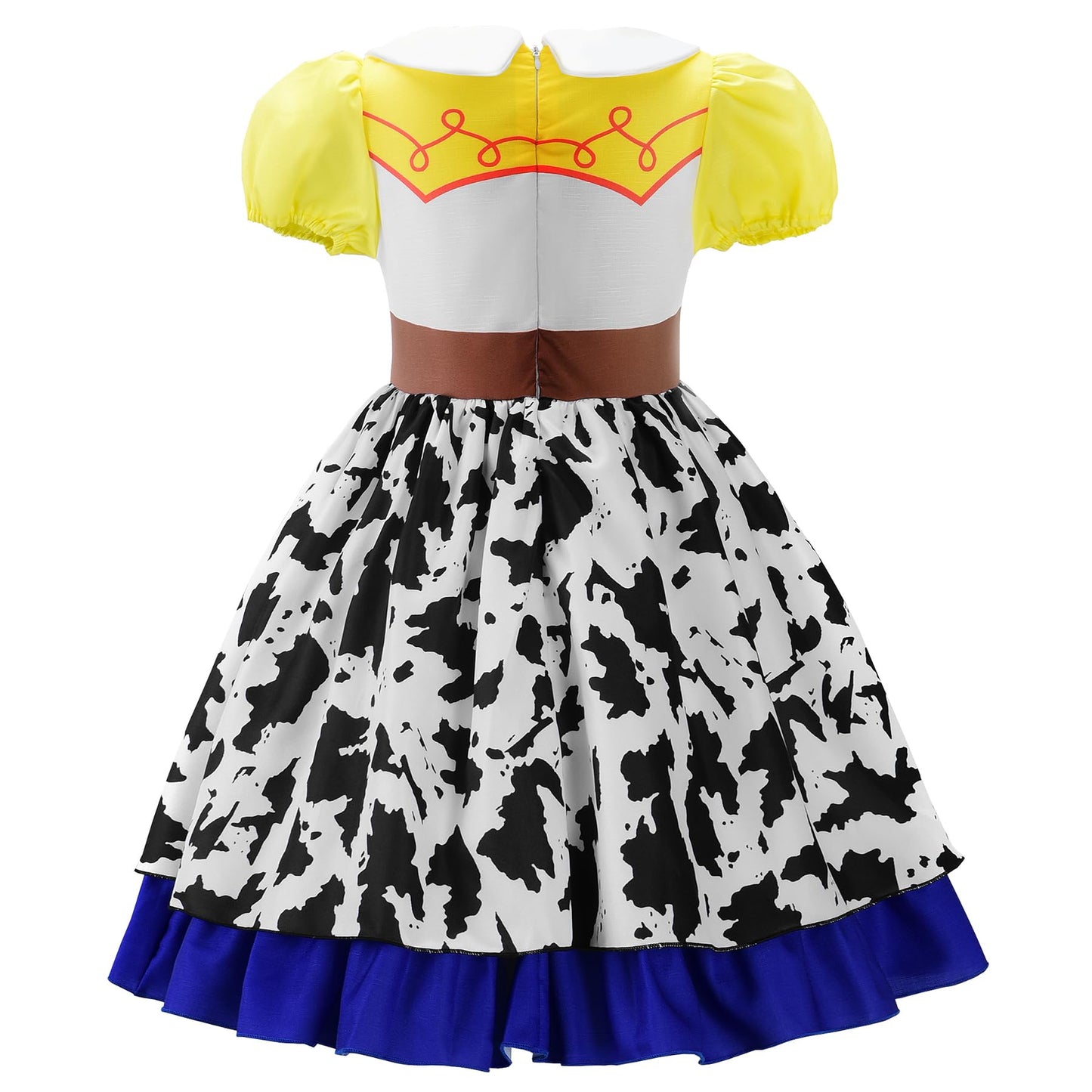 Uplus Me Cowgirl Costume Girls Cowgirl Dress Jessie Costume Halloween Party Princess Dress Up Outfit With Red Cowboy Hat (9-10 Y