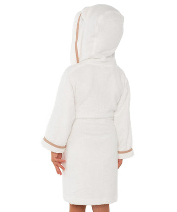 Premium Soft Bath Robe For Toddlers Babies Kids - Organic Bamboo Toddler Robe With Hood - Girls Robe Boys Robe Baby Robe (12-24