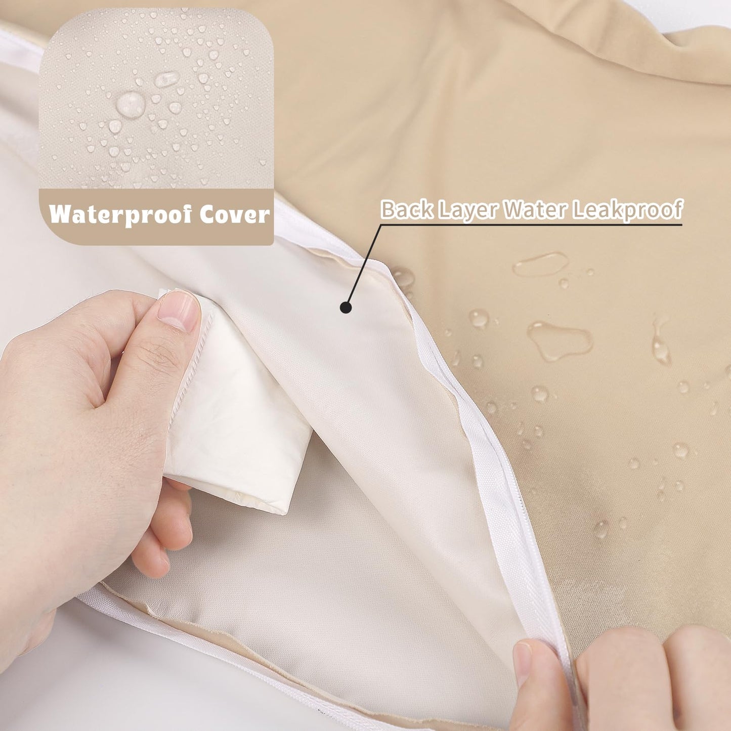 Hooyax Baby Waterproof Nursing Cover, Stretchy Nursing Covers For Breastfeeding, Adorable Infant Feeding Pillow Slipcover For Ba