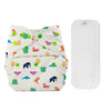 Bumberry Cloth Diaper Cover With 1 Wet Free Insert Perfect For Babies Between 636 Months, 7 To 15 Kgs, Origami Print (Adjustabl