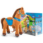 PonyCycle Ride on Toy Riding Horse Ride-on Horse for Toddler Riding Pony Toy (with Brake/ 30 Height/Size 3) Plush Animal Mechani