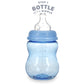 Nuby 3 Stage Tritan Wide Neck Grow With Me No-Spill Bottle To Cup, Blue, 8 Oz