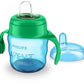 Avent Philips Silicone Classic Spout Cup With Handle | Blue/Green | 200Ml (Scf551/05)
