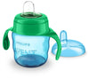 Avent Philips Silicone Classic Spout Cup With Handle | Blue/Green | 200Ml (Scf551/05)