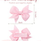 Doboi 40Pcs 2'' Baby Hair Bows Clips Fully Lined Grosgrain Boutique Solid Ribbon Mini Bows For Girls Teens Infants Kids Toddlers