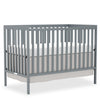 Goldzone Baby Crib 5-in-1 Convertible, Wooden Nursery Cribs Converts to Toddler Bed, Daybed and Full Size Bed, 3 Adjustable Base