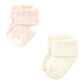 Hudson Baby Unisex Baby Cotton Rich Newborn And Terry Socks, Blush Heart, 6-12 Months