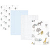 Hudson Baby Unisex Baby Cotton Flannel Burp Cloths 4-Pack, Boy Safari World, One Size