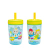Zak Designs 15Oz Cocomelon Kelso Tumbler Set, Leak-Proof Screw-On Lid With Straw Made Of Durable Plastic And Silicone, Perfect B