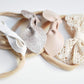California Tot Super Soft & Stretchy Nylon Headband Set For Girls (Golden Neutral Set Of 4)