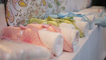 Swaddledesigns Cotton Terry Velour Hooded Towel For Baby/Toddler, Absorbent With Satin Trim, Absorbent With Satin Trim, Kiwi Min