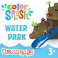 MindWare Dinosaur Color Splash Water Park Bathtub Playset - Interactive Bath Toys with Color Changing Dinosaur Figures - Gift fo
