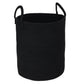 Xuanguo Black Cotton Rope Laundry Basket Hamper For Clothes Woven Storage Basket For Living Room Bedroom Boho Tall Rope Baskets