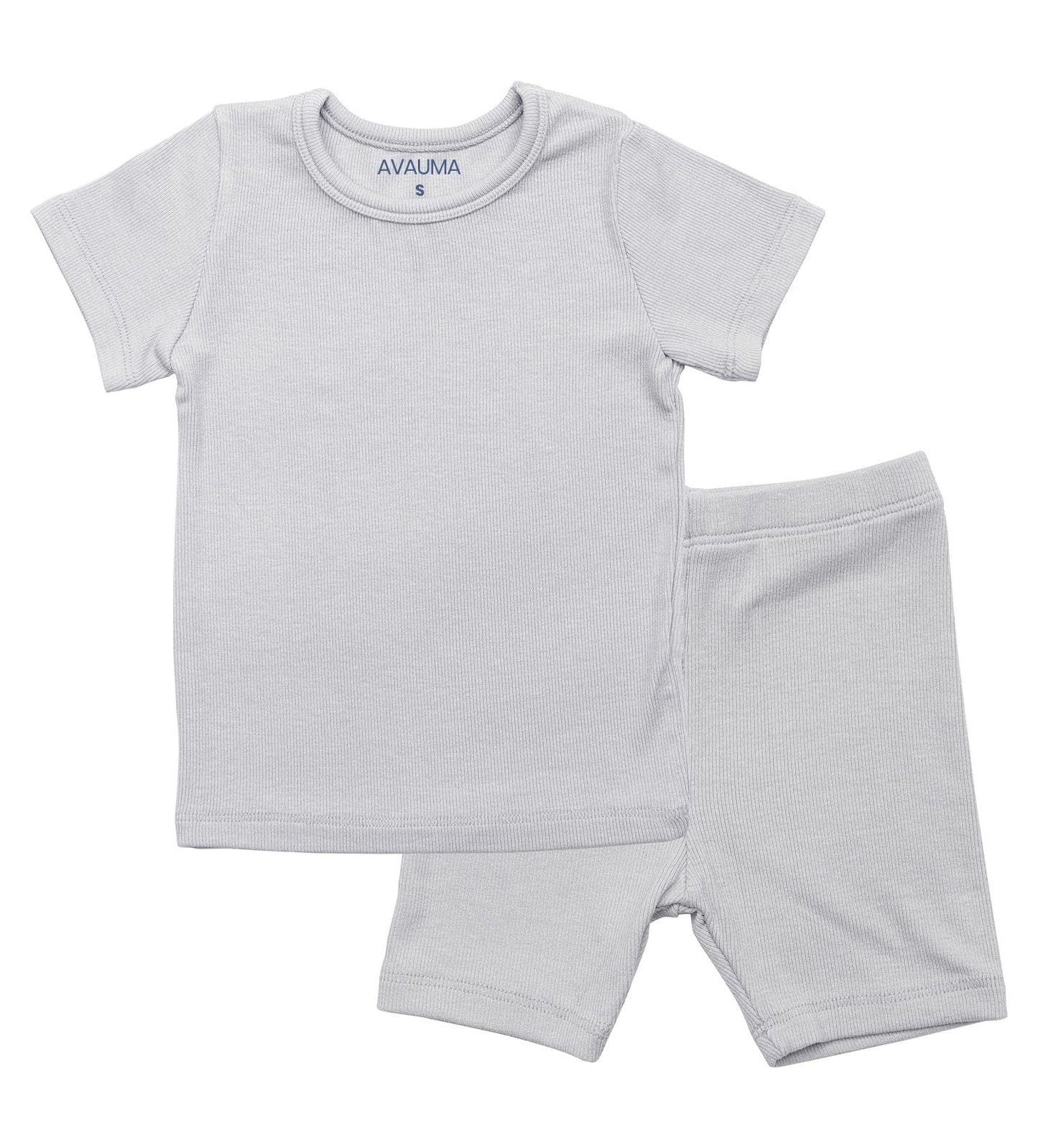 Avauma Newborn Baby Little Boys Girls Snug-Fit Pajamas Summer Short Sets Pjs Kids Clothes (Sgray)