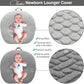 Strechy Newborn Lounger Cover, Removable And Ultra Soft Sung Fitted Baby Lounger Slipcover By Bluesnail (2 Pack, Gray+Light Gray