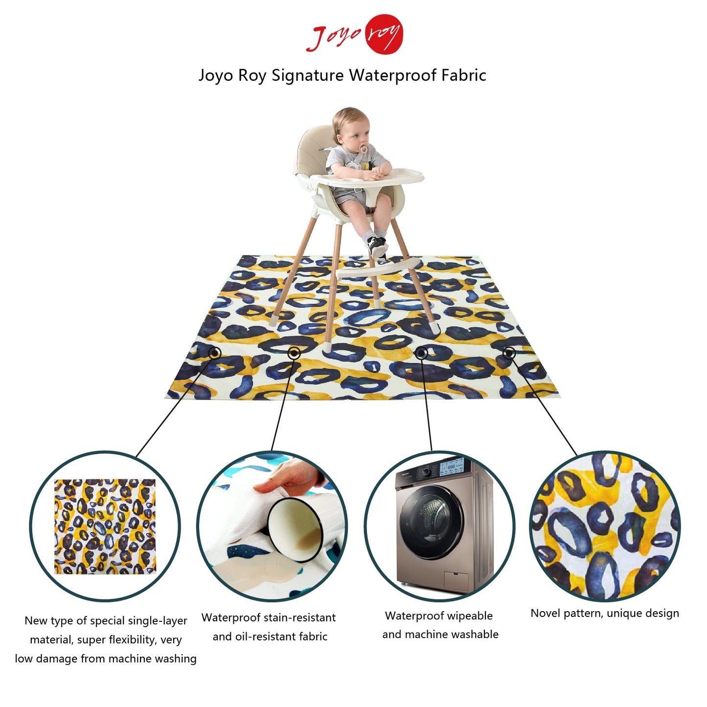 53' Baby Floor Mat Splat Mat High Chair Mat Waterproof Mat Play Mat For Toddlers Splat Mat For Under High Chair Kids Placemats