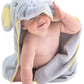 EXTRA SOFT Elephant Baby Hooded Towel  100% Cotton Baby Bath Towel  Perfect For Baby Shower  Newborn Or Toddler Girls And Boy