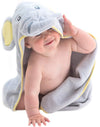 EXTRA SOFT Elephant Baby Hooded Towel  100% Cotton Baby Bath Towel  Perfect For Baby Shower  Newborn Or Toddler Girls And Boy