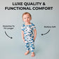 Posh Peanut Baby Rompers Pajamas - Newborn Sleepers Boy Clothes - Kids One Piece Pj - Soft Viscose From Bamboo (Sharks, 9-12 Mon