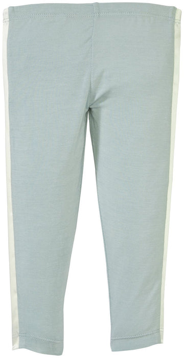 Kickee Pants Baby Girls' Leggings With Ribbon Stripe, Jade, 3-6 Months