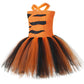 Tutu Dreams Tiger Costume For Kids Girls Jungle Safari Halloween Animal Dress Up Birthday Party Dress Up Outfits Gifts (Tiger, 1