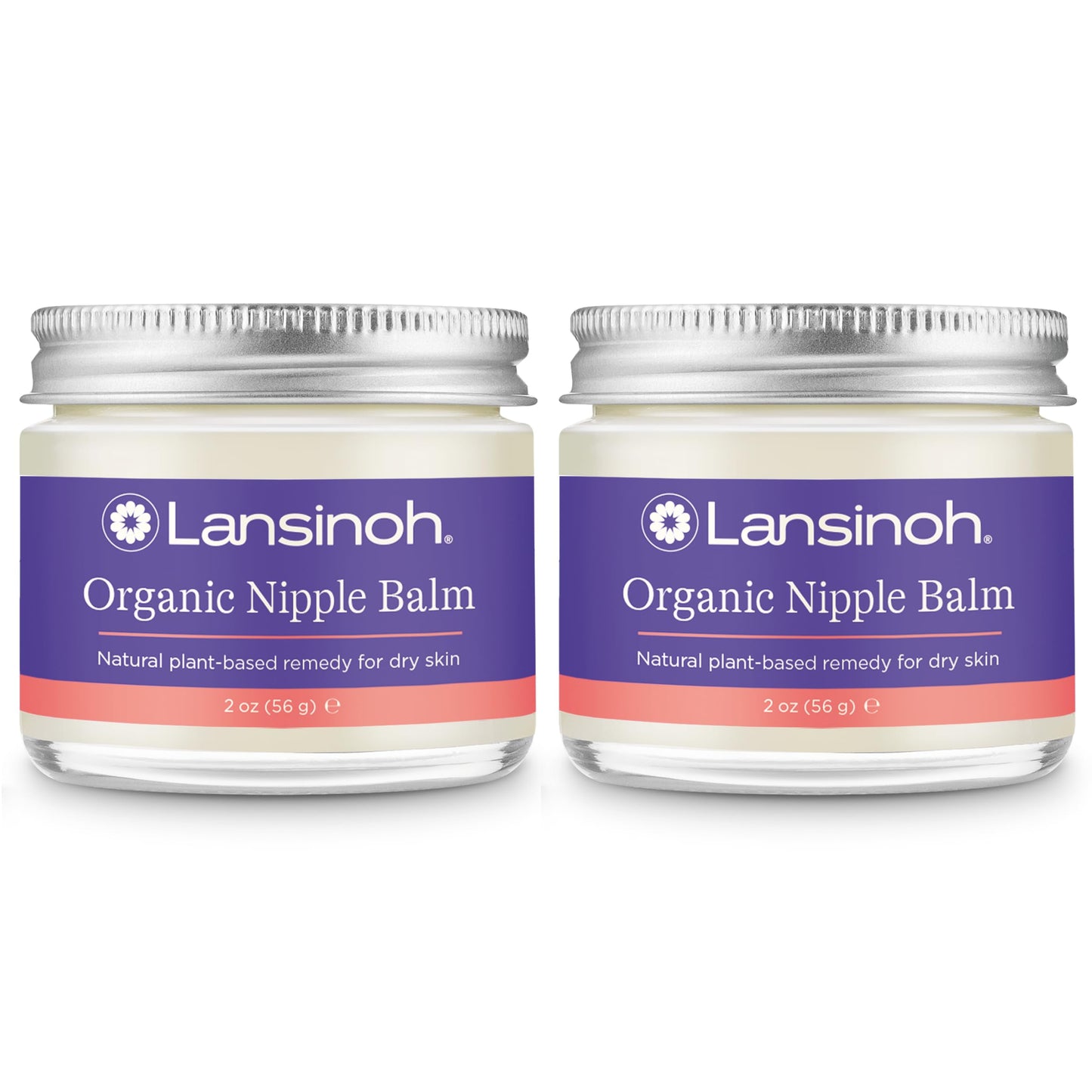 Lansinoh Organic Nipple Butter, Nipple Cream Safe For Breastfeeding Baby, Postpartum Essentials For Mom, 2 Pack, 4 Ounces Total