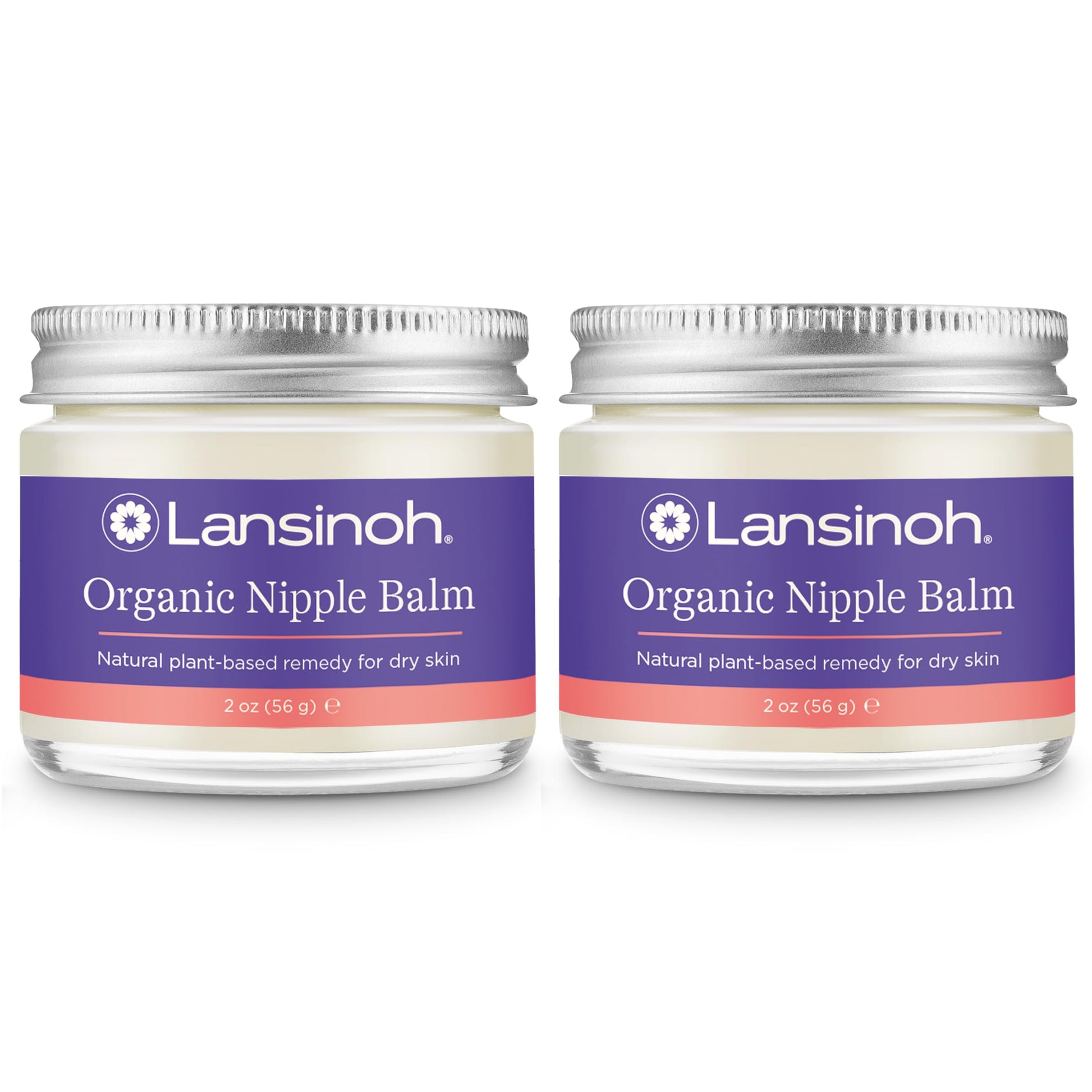 Lansinoh Organic Nipple Butter, Nipple Cream Safe For Breastfeeding Baby, Postpartum Essentials For Mom, 2 Pack, 4 Ounces Total