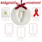 Pearhead Babyprints Christmas Ornament, Baby'S First Christmas Holiday Keepsake, Newborn Handprint Or Footprint Clay Kit, Easy N