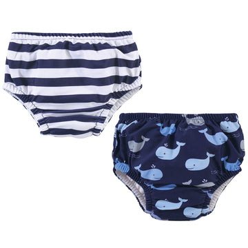 Hudson Baby Unisex Baby Swim Diapers, Whales, 3 Toddler