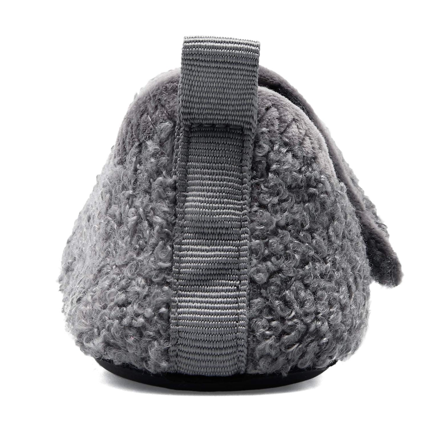 Lisdwde Kids Slippers Boys Girls House Slippers Indoor Shoes Winter Warm Cotton Slipper Cozy Plush Home Slippers Dark Grey 3.5-4