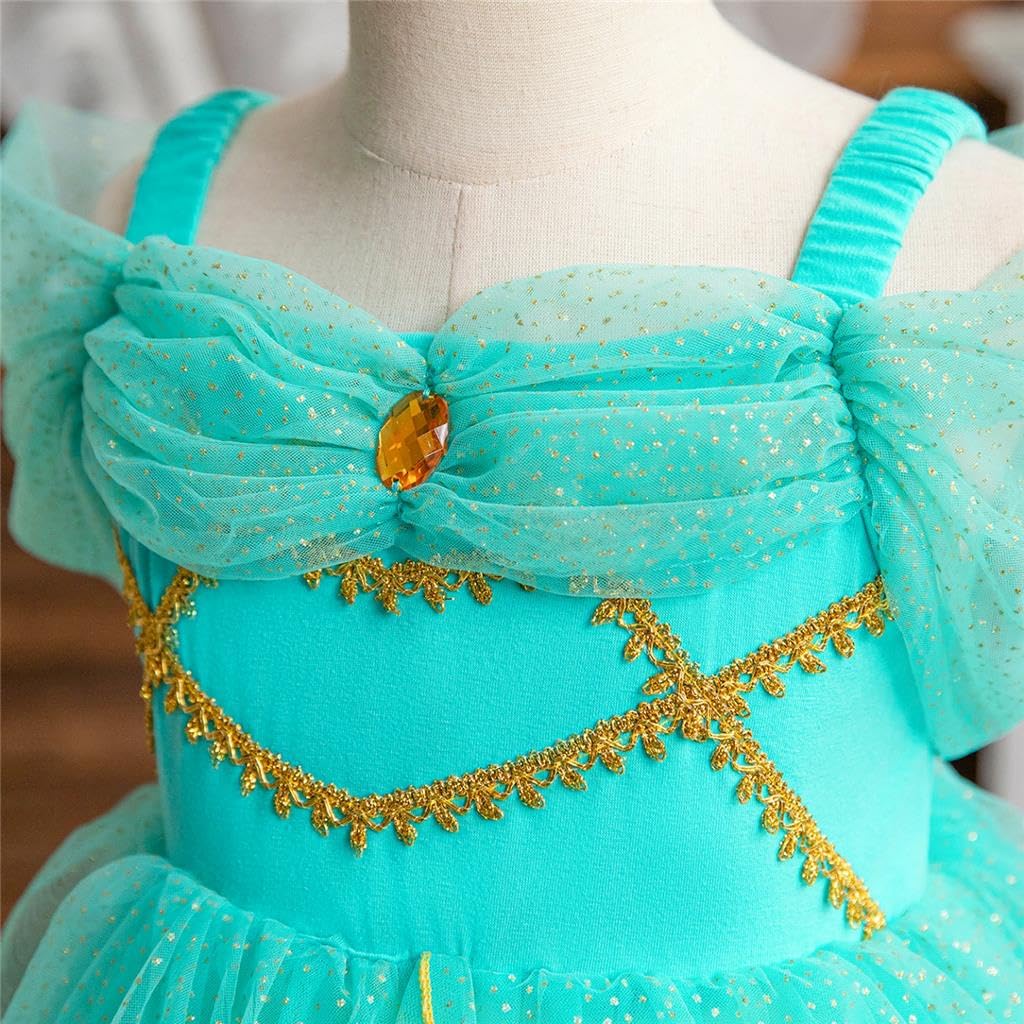 Dressy Daisy Arabian Princess Costumes Birthday Fancy Halloween Party Tulle Dress For Toddler Girls Size 4T To 5T