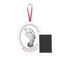 Pearhead Babyprints Double-Sided Christmas Photo Ornament With Clean Touch Ink Pad, Newborn Handprint Or Footprint Kit, 2 Sided
