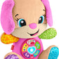 Fisher-Price Baby Learning Toy Laugh & Learn Smart Stages Sis Pink Musical Plush with Smart Stages for Infants Ages 6+ Months, M