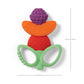 Infantino Lil Nibbles Textured Silicone Teether -Sensory Exploration and Teething Relief with Easy to Hold Handles, Multicolor