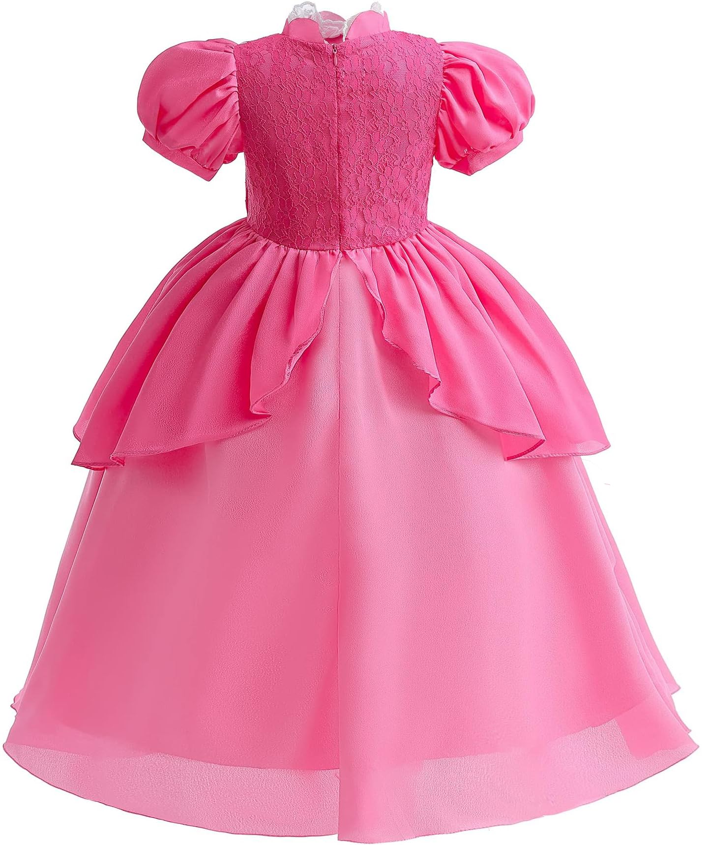 Syoimy Girls Pink Princess Dress Princess Costume For Kids Halloween Christmas Birthday Party Dress Up Costume 3T 4T