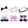 Hudson Baby Unisex Baby Headband And Socks Gift Set, Navy Love, One Size