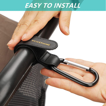 2Pack Universal Baby Stroller Hooks Clips For Hanging Bags And Shopping,Convenient Stroller Straps Accessories Perfect For Uppab
