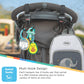 Nuby 2-In-1 Deluxe Adjustable Baby Stroller & Car Seat Hooks For Hanging Bags, Toys- Hang Or Remove Items From Hooks With One Ha