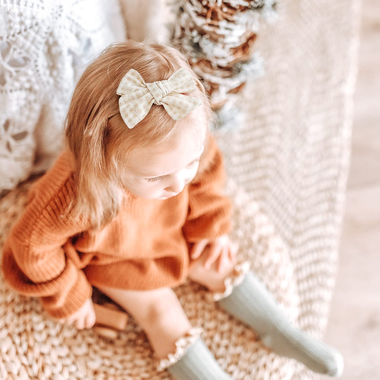 Niceye Baby Girl Bows And Headbands, Stretchy Nylon Hairbands Hair Bows For Newborns, Infants, Toddlers - Handmade Baby Hair Acc