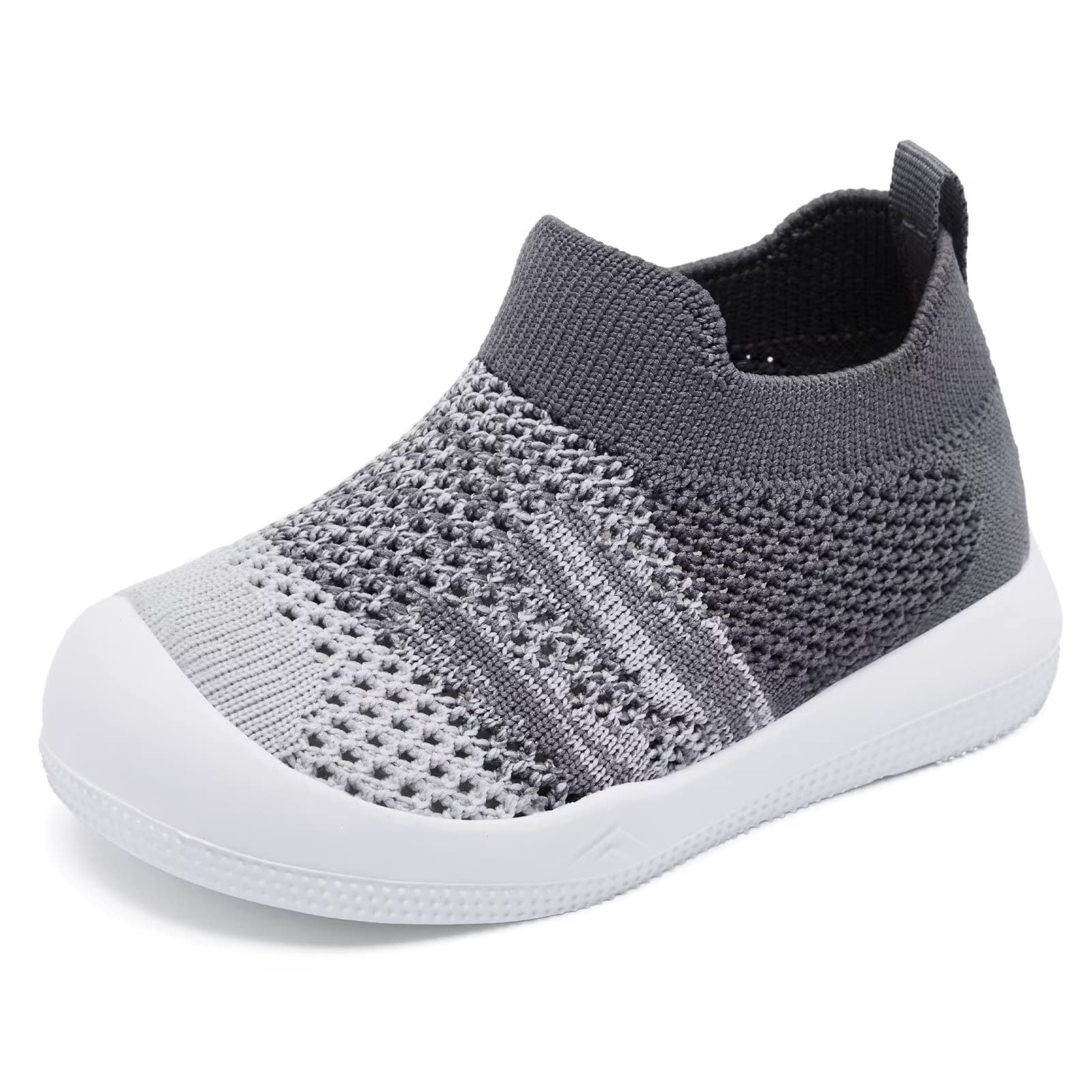 Baby Shoes Girls Boys Baby Sock Shoes With Non Slip Soft Rubber Sole Infant First Walking Sneaker Toddler Slipper Lightweight 9-