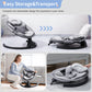 LAREX Baby Swing Infant Swing Electric Toddler Baby Rocker Portable for Newborn Boy Girl, 5 Sway Speeds with Remote Control, 10