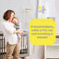 Breathablebaby Breathable Mesh Liner For Full-Size Cribs, Classic 3Mm Mesh, Best Friends (Size 4Fs Covers 3 Or 4 Sides)