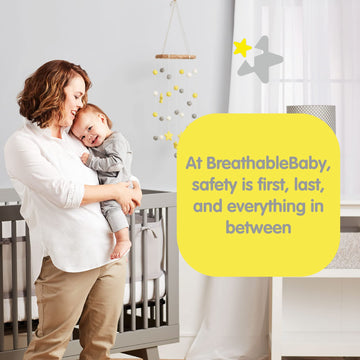 Breathablebaby Breathable Mesh Liner For Full-Size Cribs, Deluxe 4Mm Mesh, Shell Pink (Size 4Fs Covers 3 Or 4 Sides)